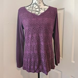 Cabelas women’s purple long sleeve top size small